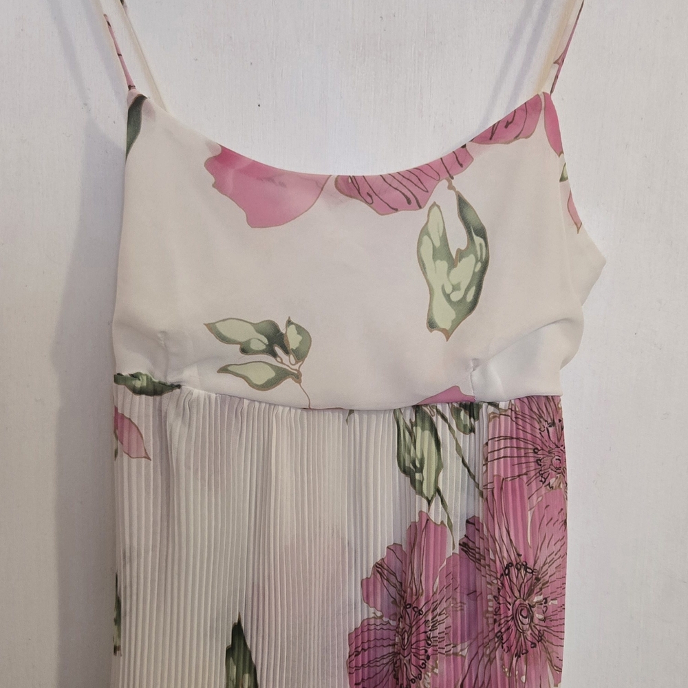 Charlotte Russe Pink Floral Camisole. Size Large